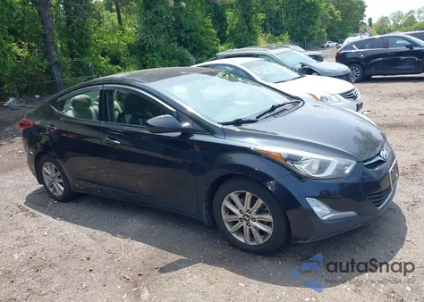 2016 Hyundai Elantra Se from USA, damaged, VIN 5NPDH4AEXGH790089